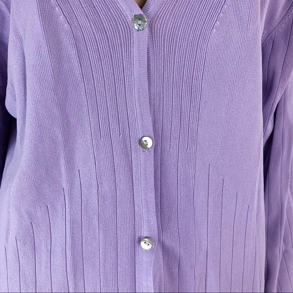 Loulou purple cardigan 3x (#32) - Picture 3 of 8